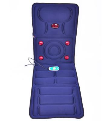 China Electric Body Vibration Massage Mattress Bed Cushion Body Pad Heat Therapy Infrared for sale