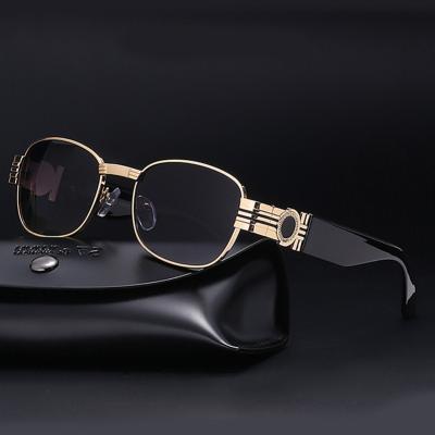 China 2022 new fashion steampunk fashion small mesh frame small sunglasses men's sunglasses red men's sunglasses for sale