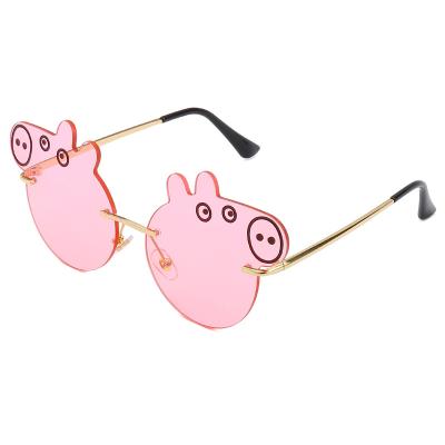 China Latest Kids Sunglasses Popular Irregular Cute Toddler Glasses Shape Candy Colored Eyewear Kids Sunglasses 2021 for sale