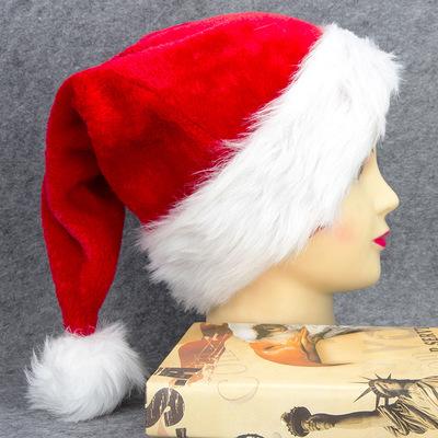 China Plush Yiwu Manufacturer China 2020 Christmas Hat Customized Christmas Hats For Adults for sale