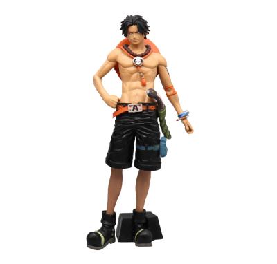 China Cartoon Toy Anime One Piece 28cm Portgas D Ace Holding PVC Anime Resin Model Toy Anime Action Numbers for sale