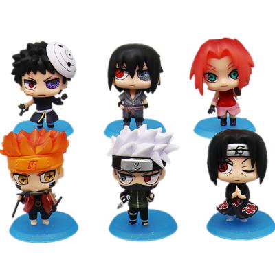 China Cartoon Toy 6 Styles Naru UZUMAKI 7cm To Model Toy Anime Sasuke Uchiha Itach Kakashi Cartoon Resin Figures for sale