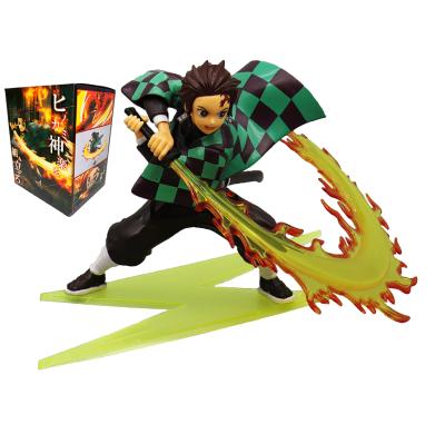 China Cartoon Toy Anime Demon Slayer Kimetsu no yaiba 16cm Kamado Tanjiro Nezoku PVC Resin Model Action Numbers for sale