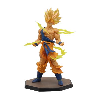 China MODEL TOY Dragon Balls 17cm Son Goku Super Saiyan 2 Cartoon Resin Model Toy Anime Action Numbers for sale