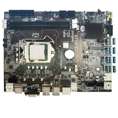 China B75usb desktop ready stock SMALLEST motherboard with 8 USB3.0 to PCIE PORTS b75 12 GPU for sale