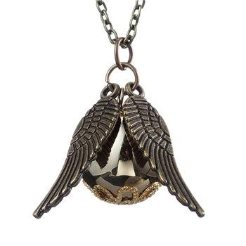 China High Quality Fashion Jewelry Africa Gold Plated Male Necklace Death Hallows Gold Snitch Pendant Necklace for sale