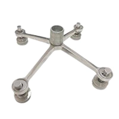 China Modern Wholesale Building Materials 304 306 Stainless Steel Spider Casting Fittings Tempered Spider Fitting For Glass for sale