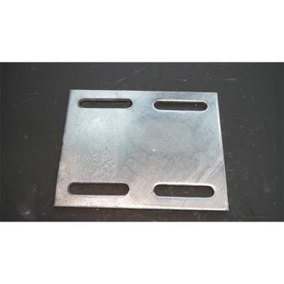 China Industrial Manufacturer Wholesale Q235B Recessed Carbon Steel Base Plate Recessed Steel Base Plate For Curtain Wall for sale