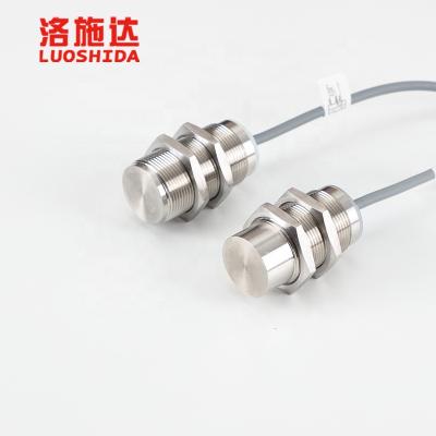 China Position Sensor LUOSHIDA DC 3 Wire M30 PNP NO Metal Face Inductive Proximity Switch Sensor for sale