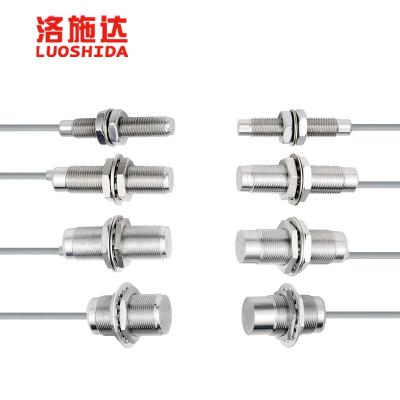 China Position Sensor LUOSHIDA DC 3 Wire Metal Face Inductive Proximity Switch Sensor for sale