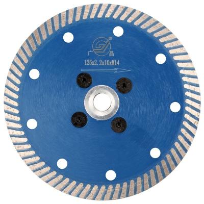 China Pointed Type 5 Inch High Quality 125mm With M14 Flange Diamond Blade For Granite Stone Cutting for sale