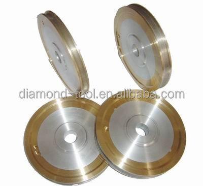 China Zero Edge Glass Application 4 Inch 100mm Diamond Grinding Wheel Chipping Abrasive Tool For Glass for sale