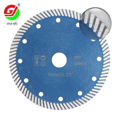 China Granite Cutting EN13236 Grade 6 Inch 150 Inch Turbo Hard Premium Diamond Saw Blade For Cutting Granite for sale