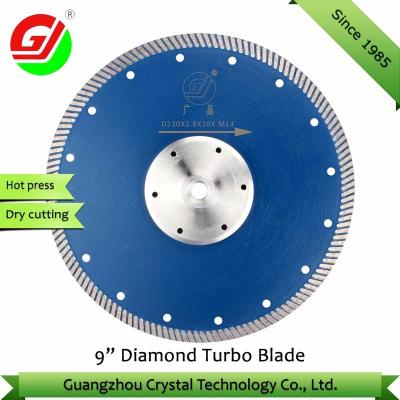 China For Factory Price 9inch 230mm Turbo Blade Diamond Stone Cut Cutter Blade for sale