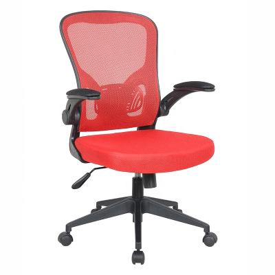 China Anji Factory Wholesale Revolving Swivel Ergonomic Computer Mesh Chair Red Rotating Desk for sale