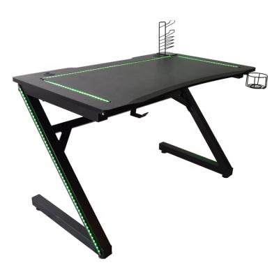 China (Size) Adjustable Hot Selling Office Gaming Table Professional Computer Led PC Desk for sale