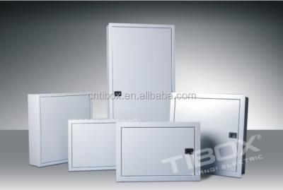 China TIBOX Metal Din-Rail Mounting Type Metal Electrical Power Distribution Box Modular Enclosures Optional for sale