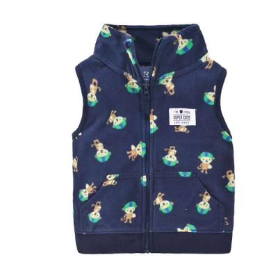 China Cartoon Organic Soft Warm Baby Pattern Winter Good Quality Cotton Newborn Infant Unisex Casual Sleeveless Vest for sale