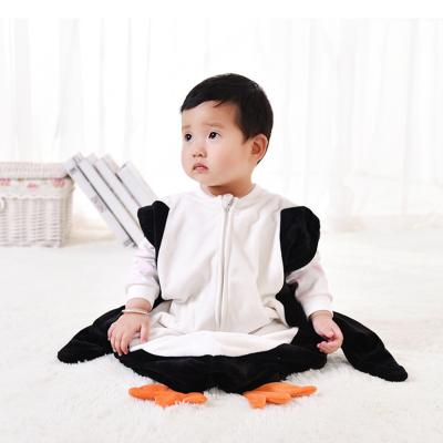 China Portable Anti-kick Blankets Baby Penguin Sack Sleep Bag Breathable Sack Blanket Sleep Bag for sale