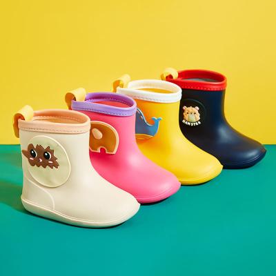 China Waterproof Children Wholesale Waterproof Rain Boots Kids Baby Rain Boots Colorful Boot Natural Rubber for sale