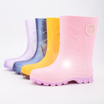 China New arrivals raincoat waterproof custom made kids baby rain boot colorful natural rubber boots for sale