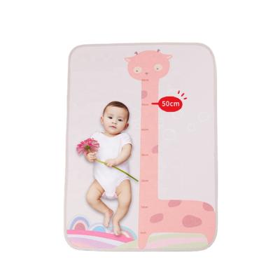 China Portable Waterproof Polyester Baby Changing Mat Diaper Pad Changing Pad Washable for sale