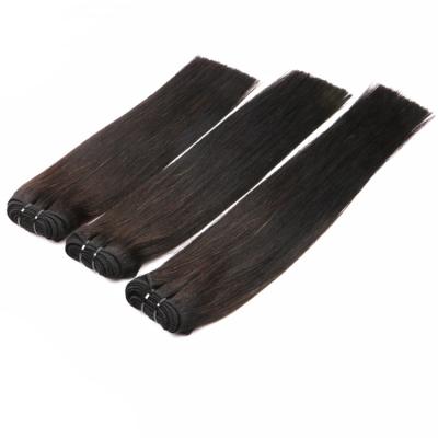 China Wholesale Russian Virgin Russian Flat Hair Human Hair Extensions Double Drawn Seamless Flat Weft Hair Extensions for sale