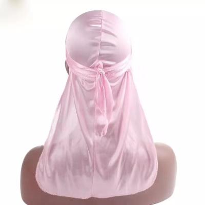 China Custom Printed Silk Extra Long-tail Head Wraps Pirate Silk Men's Hair Scarf Satin Durag Headwrap Hair Wrap for sale