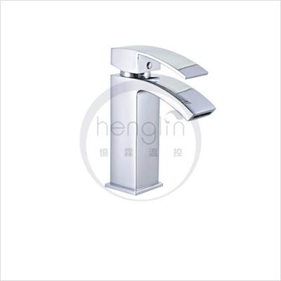 China Luxury Brass Hoe Square Shape Basin Mixer Tap Wash Basin Faucet Hand Metered Durable Faucet Faucets for sale