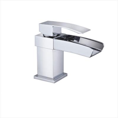 China Modern Metered Water Tap Bathroom Waterfall Faucets Bathroom Faucets Basin Faucet for sale