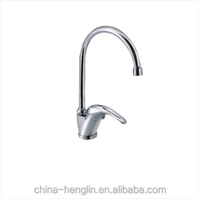 China Contemporary Economic Brass Single Lever Kitchen Mixer Sink Faucet for sale