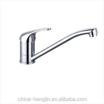 China Brass Single Sense Faucets Hole Kitchen Sink Water Mixer Tap for sale