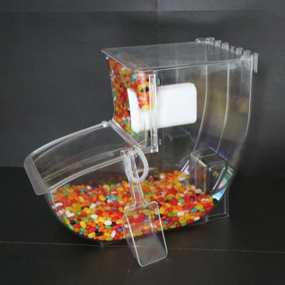 China Candy Bin Supermarket And Retail Store Bulk Food Display Clear Food Dispenser / Candy Acrylic Bin for sale