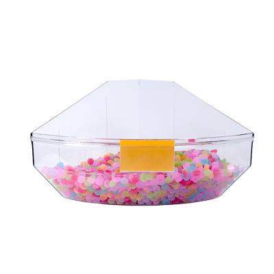 China Wholesale Clear Perspex Dispenser Storage Box Plastic Candy Bin Dispenser Storage Box for sale