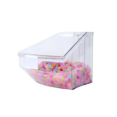 China Custom Clear Acrylic Candy Box Retail Store Candy Box With Lids For Nut Box Food Display for sale