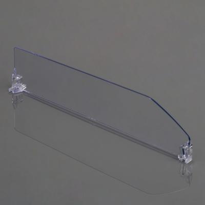 China Clear Grocery Shelves Good Quality Shelf Divider Supermarket Wardrobe Shelf Dividers For Cabinet Shelf for sale