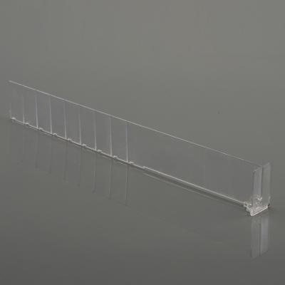 China Good Quality Clear Customized Grocery Shelves Plastic Cabinet Shelf Dividers For Supermarket Shelf Divider for sale