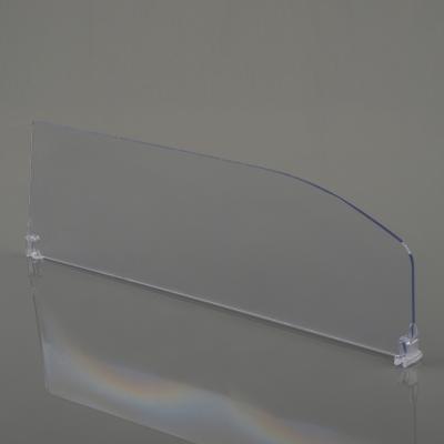 China 2021 Clear Plastic Grocery Shelves Low Price Shelf Divider Shelf Divider For Supermarket Shelf for sale