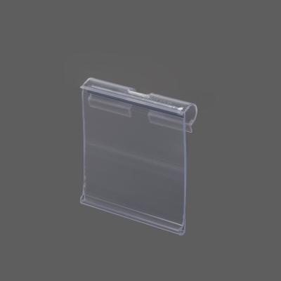 China Plastic Wire Holder Clip Vega Label Holder Shelf Talker Data Strip PVC Wire Holder Clip For Supermarket Shelves for sale