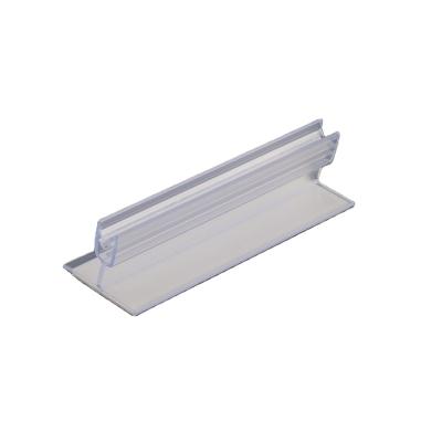 China SuperGrip PVC Shelf Talker SuperGrip Sign Show Card Price Shelf Tapes Shelf Strips With Adhesive Base for sale