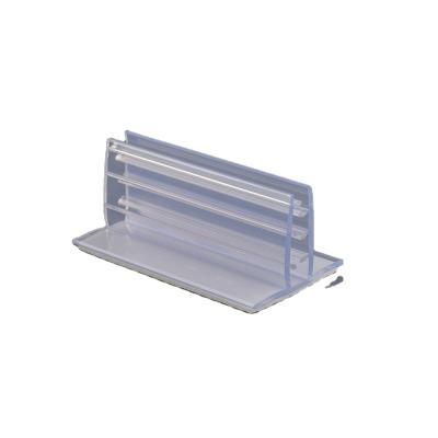 China Hot Plastic Clear Shop Shelf Price Tag Supergrip Clamp Noise Sign Holder / Shop Sign Holder Selling for sale