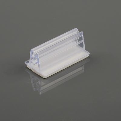 China Plastic Data Strip PVC Label Noise Sign Supergrip Clear Ticket Sign Holder For Supermarket Price Holder for sale