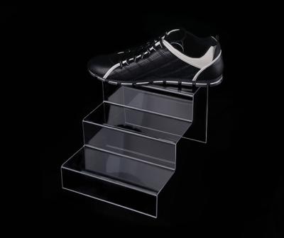 China Acrylic Popular Design 2&3 Tiers Clear Acrylic Stand Display Stand,Acrylic Stand For Shoes/Toy Display for sale