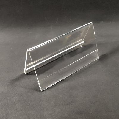 China For Clear Acrylic Information Display Table Top Card Table Sign Display Stand A4 A5 A6 A7 Acrylic Sign Holder for sale