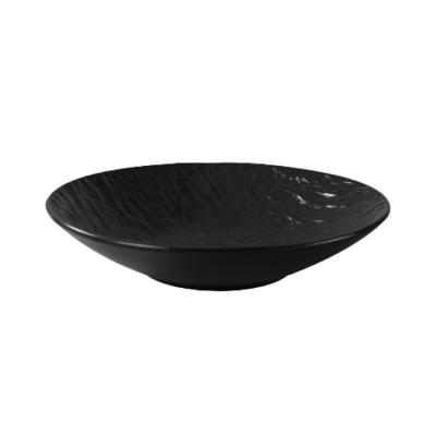 China Sustainable New Products Hot Nordic Style Stoneware Style Custom Black Ceramic Dinner Dishes for sale