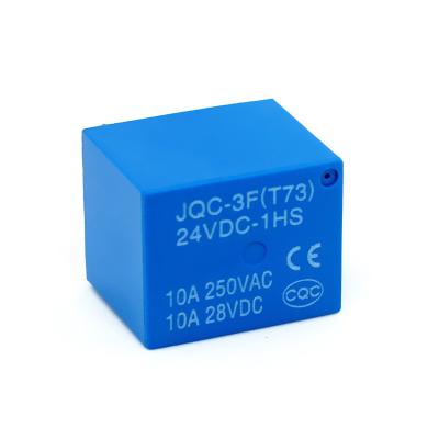 China JQC-3FF-S-H 12VDC 10amp 4pin T73 PCB board relay Sugar Cube HF3FF/012-ZST 12V 1CO 112dm sealed relay for sale