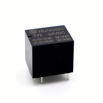 China SRA-24VDC 24VDC-AL-CL 20A 125V HFKW Sealed Auto Relay T78 PCB Relay 24v DC for sale