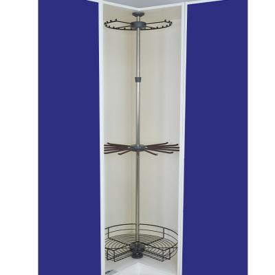 China Universal Corner Space Wardrobe Series Wardrobe Rack Rotating Hanging Shelf for Pants and Clothes for sale