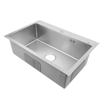 China Without Faucet Stainless Steel Single Drain Panel Basin Sink Sale Customized Long Style Kitchen Hand Sink for sale