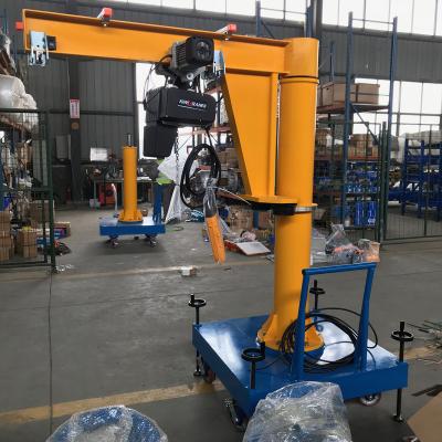 China Jib Crane CE certificate workshop use electric jib crane 5 ton 3 ton mobile jib crane with 11m jib length for sale